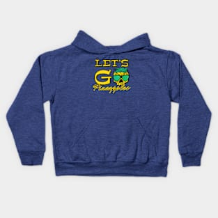 Let’s go pineapples lets go crazy tropical southern hospitality Kids Hoodie